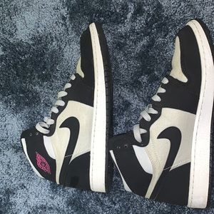 AIR JORDAN 1 RETRO HIGH GS PURE PLATINUM PINK